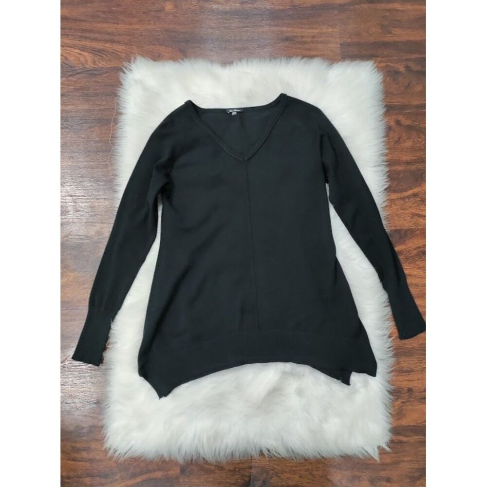 Vila Milano Long Sleeve Ribbed Knit V Neck Pullover Sweater Black Women's S / M - Picture 5 of 10